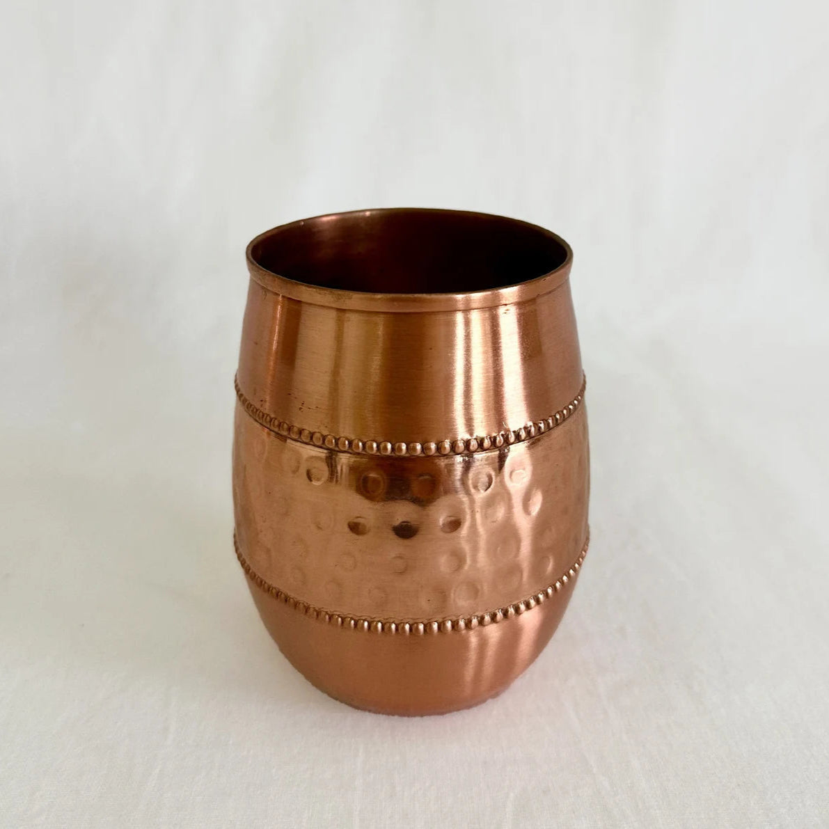 Handcrafted Hammered Copper Tumbler